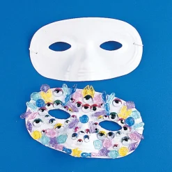White Plastic Face Masks (24 PACK)